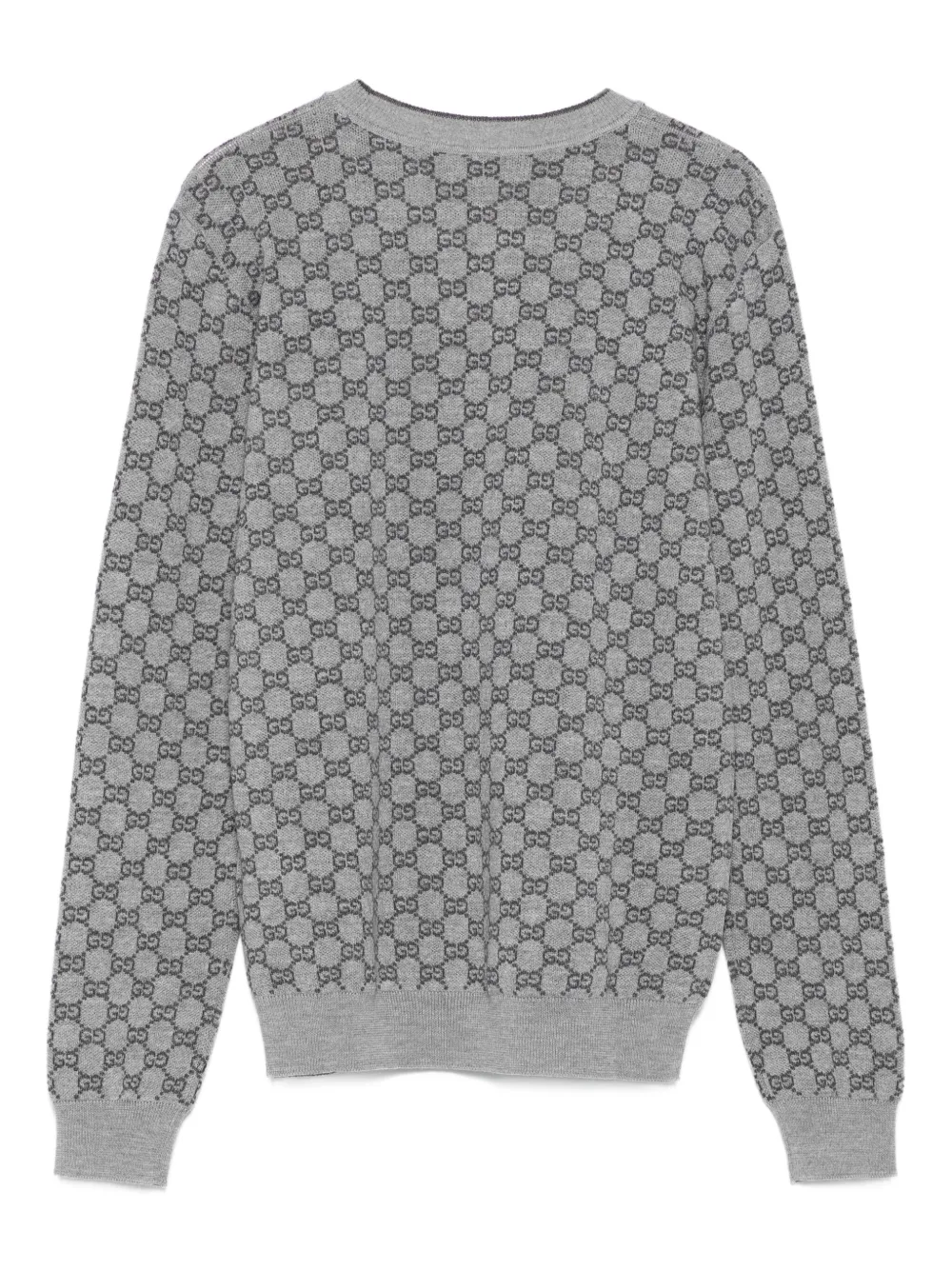 Gucci Kids GG-pattern wool sweater Grijs