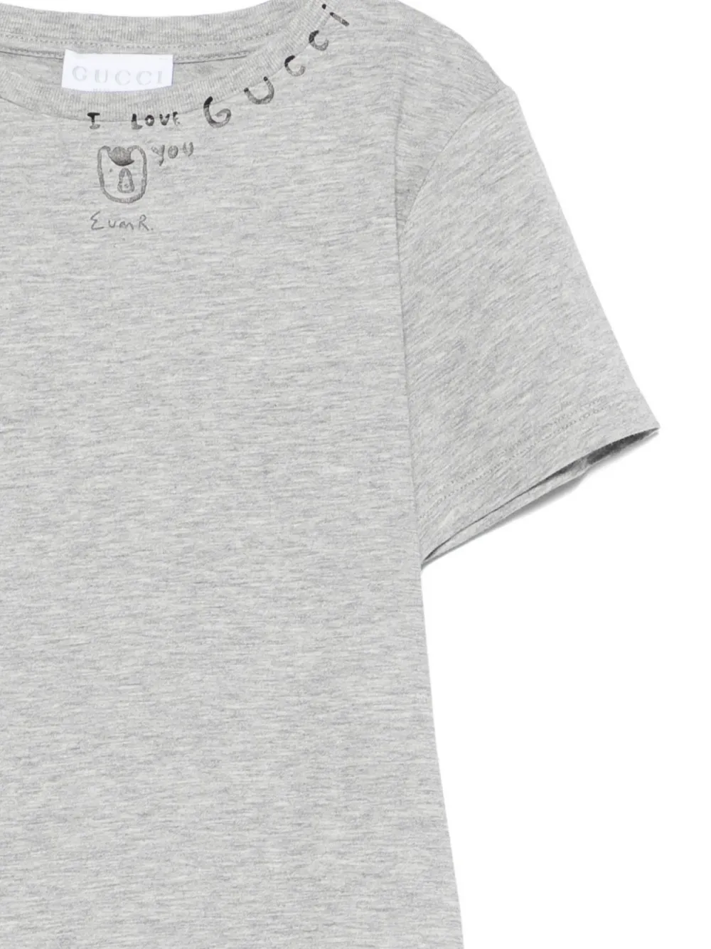 Gucci Kids logo-print cotton T-shirt Grijs