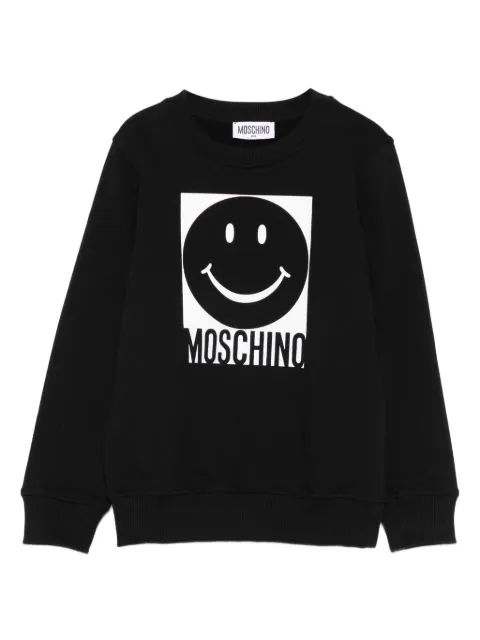 Moschino Kids smiley face-motif sweatshirt