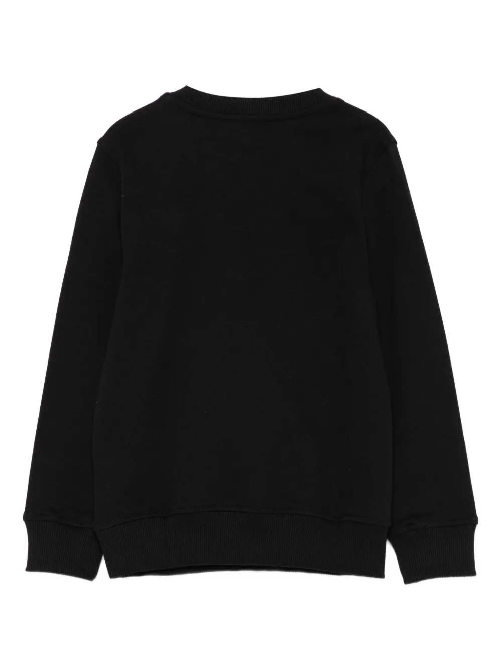 Moschino Kids smiley face-motif sweatshirt Zwart