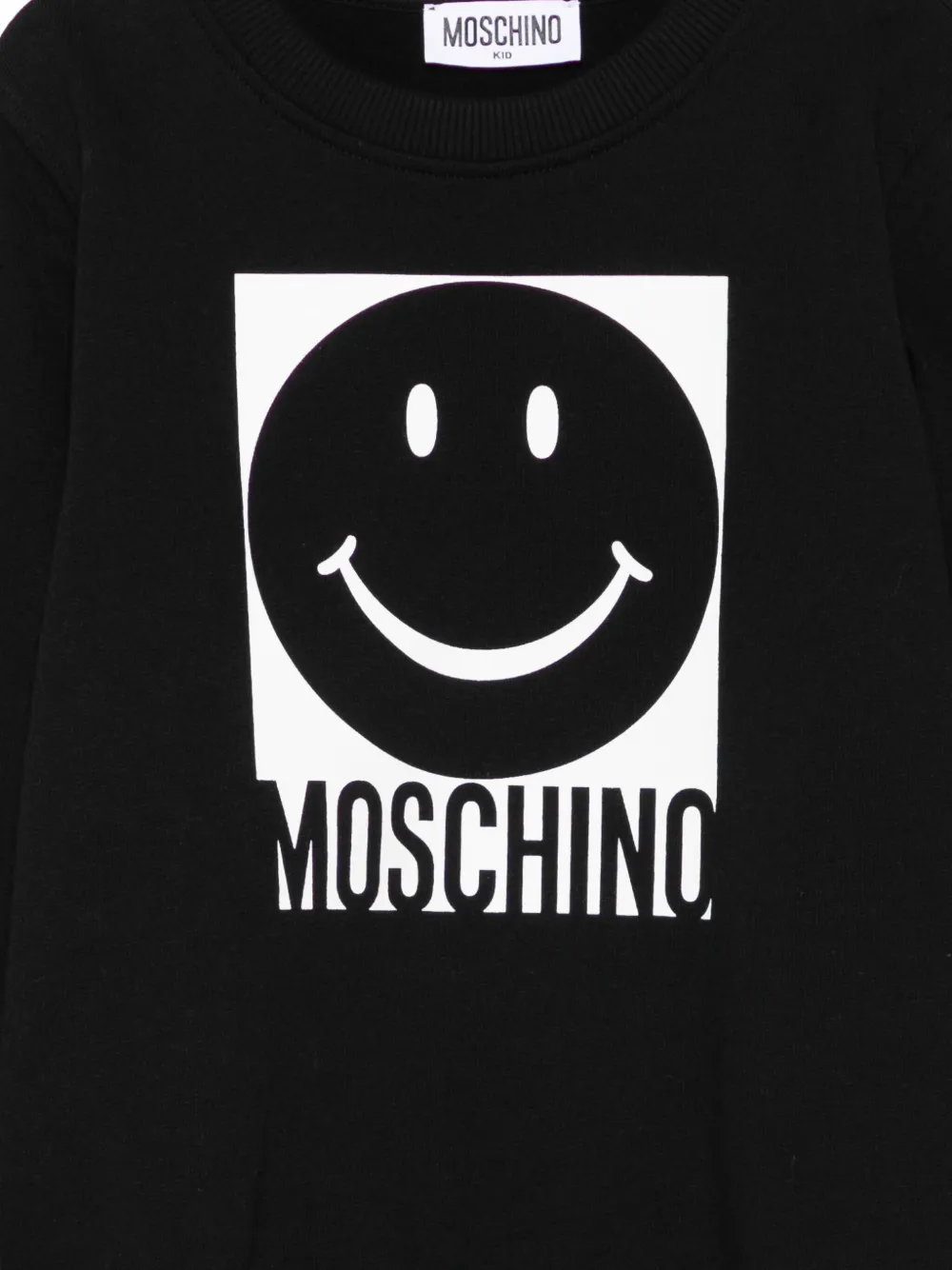 Moschino Kids Sweater met smileyprint Zwart