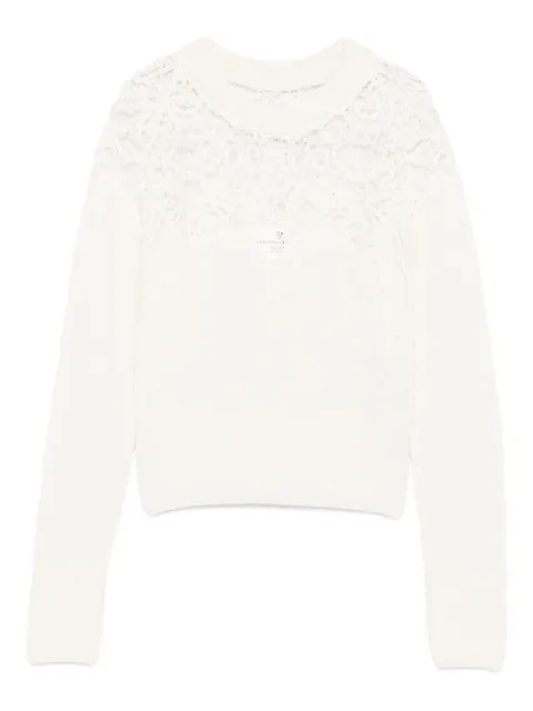 Ermanno Scervino lace-insert sweater