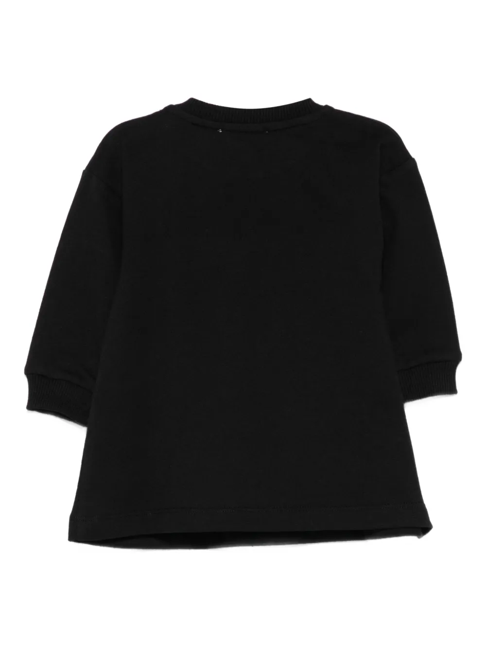 Moschino Kids Sweaterjurk met teddybeerprint Zwart