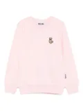 Moschino Kids Teddy Bear-embroidered sweatshirt - Pink