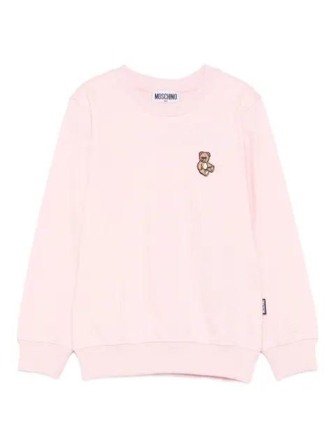 Moschino Kids Teddy Bear-embroidered sweatshirt