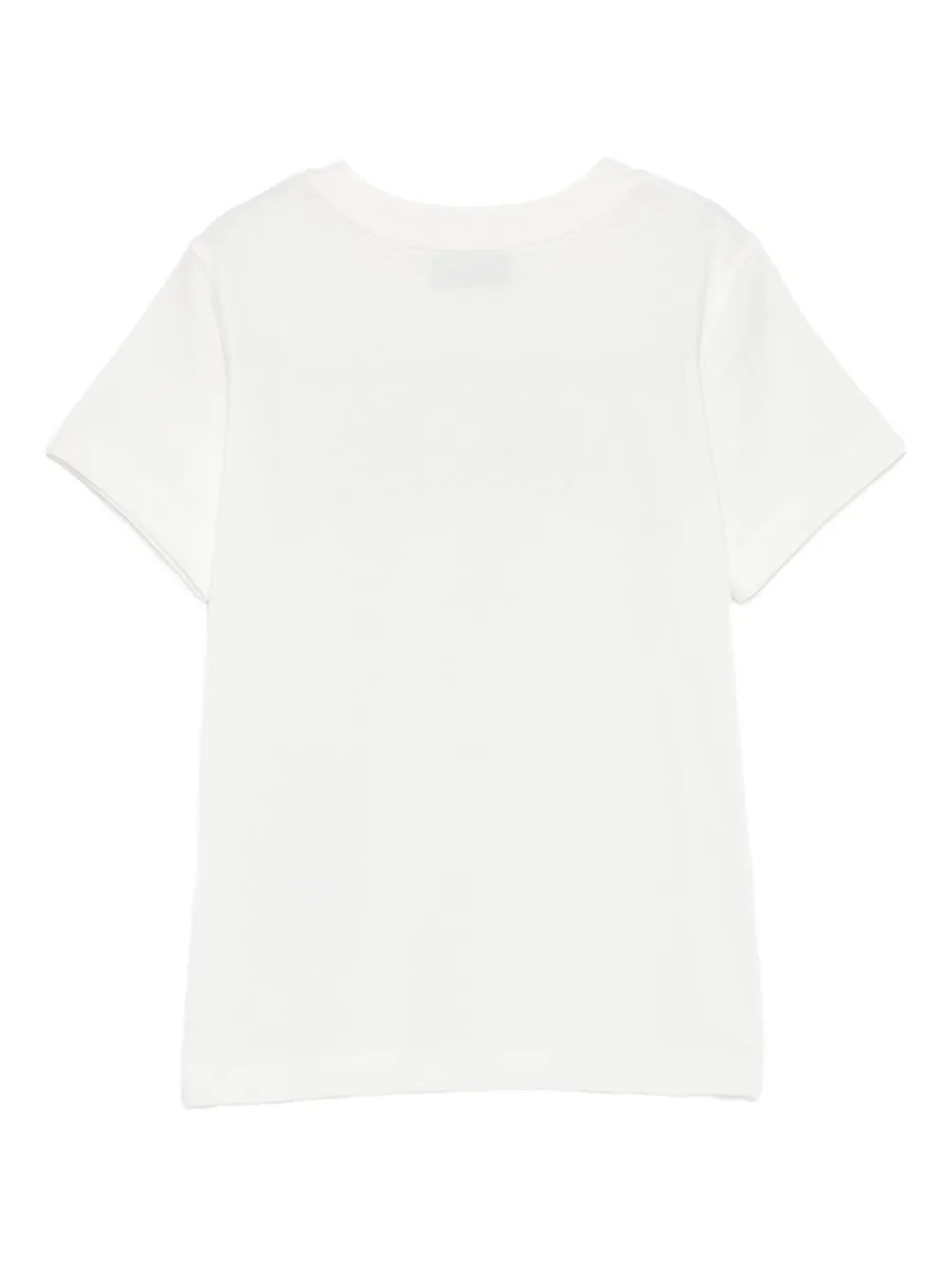Moschino Kids logo-print T-shirt Wit