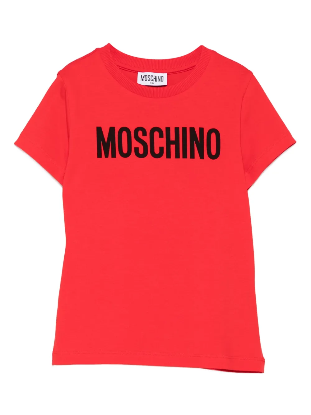 Moschino Kids logo-print T-shirt Rood