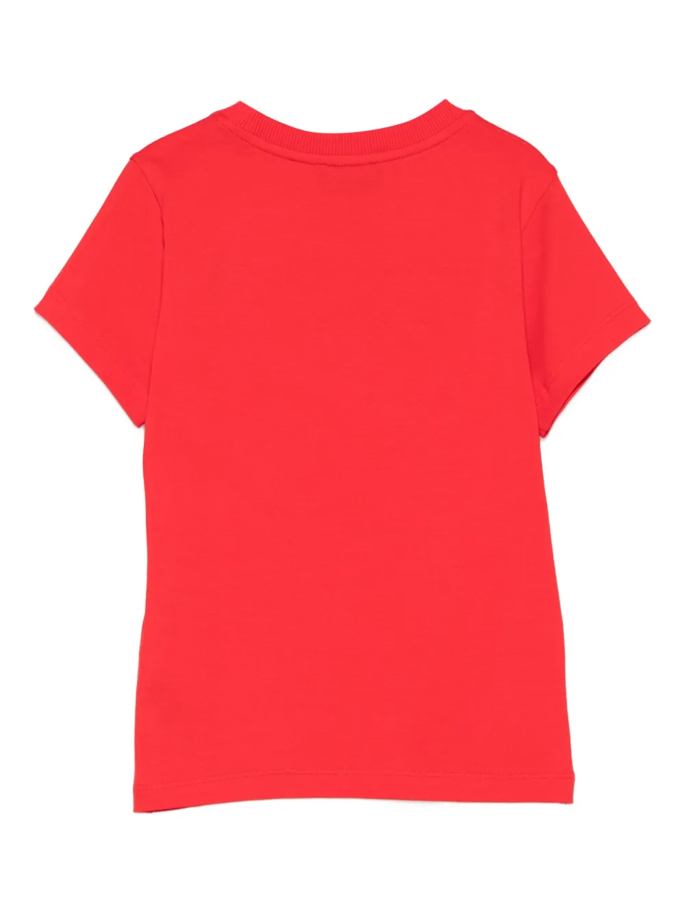 Moschino Kids T-shirt met logoprint Rood