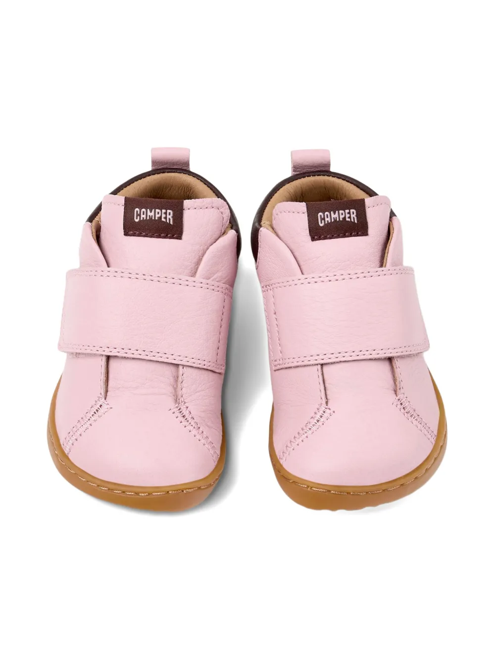 Camper Kids Sneakers met leren bandje Roze