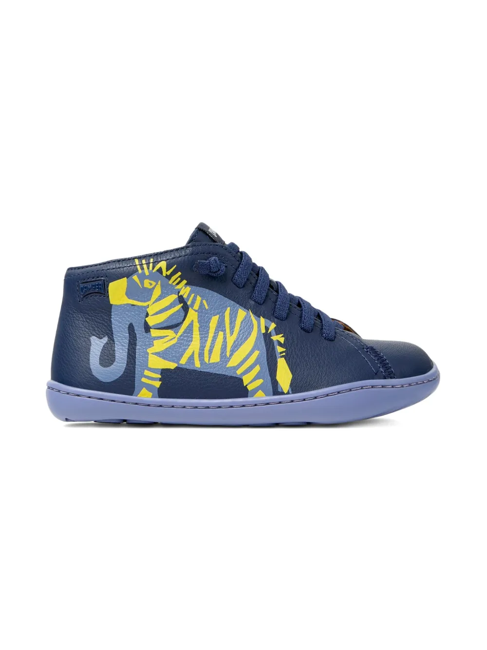 Camper Kids Peu sneakers met zebraprint Blauw