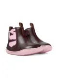 Camper Kids Peu zebra-print ankle boots - Brown