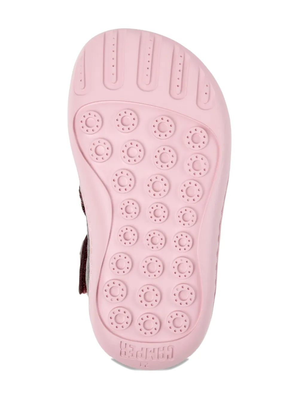 Camper Kids Peu enkellaarzen met zebraprint Bruin