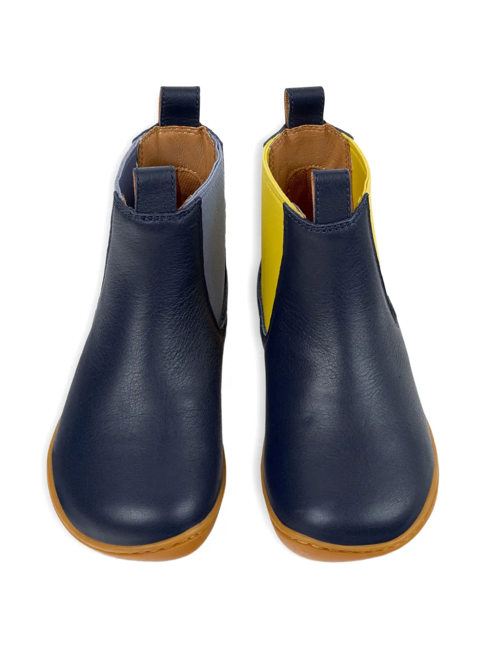 Camper Kids Peu elastic-panel leather boots Blue
