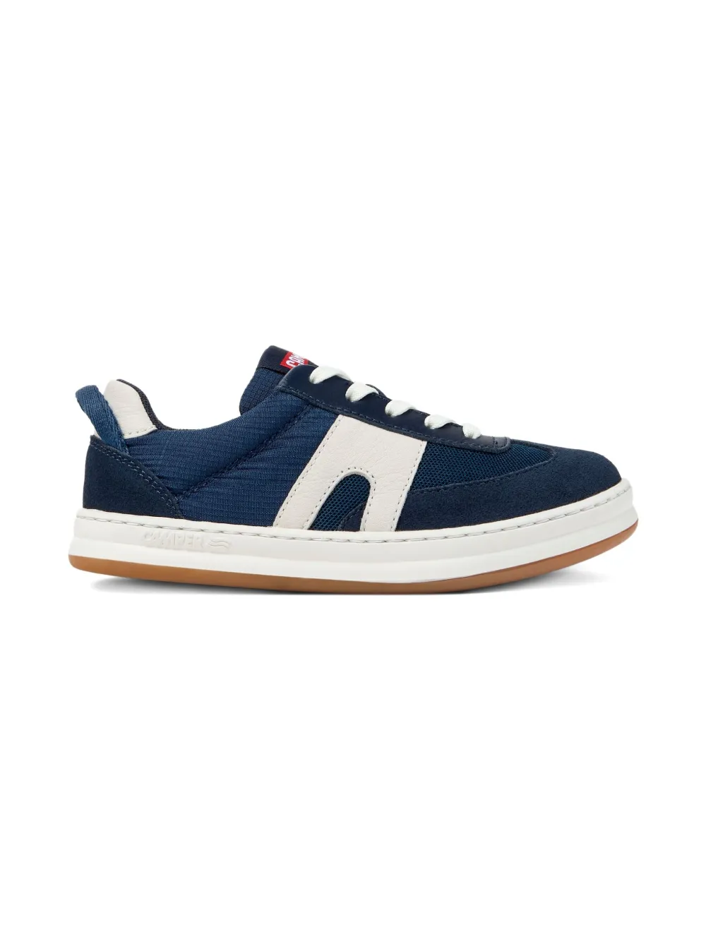 Camper Kids Suède sneakers met rits Blauw