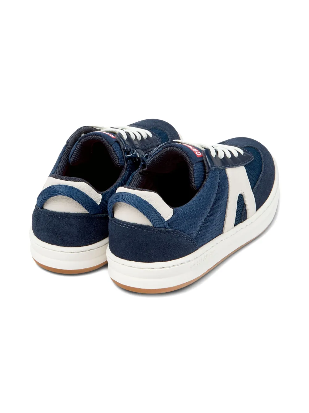 Camper Kids Suède sneakers met rits Blauw
