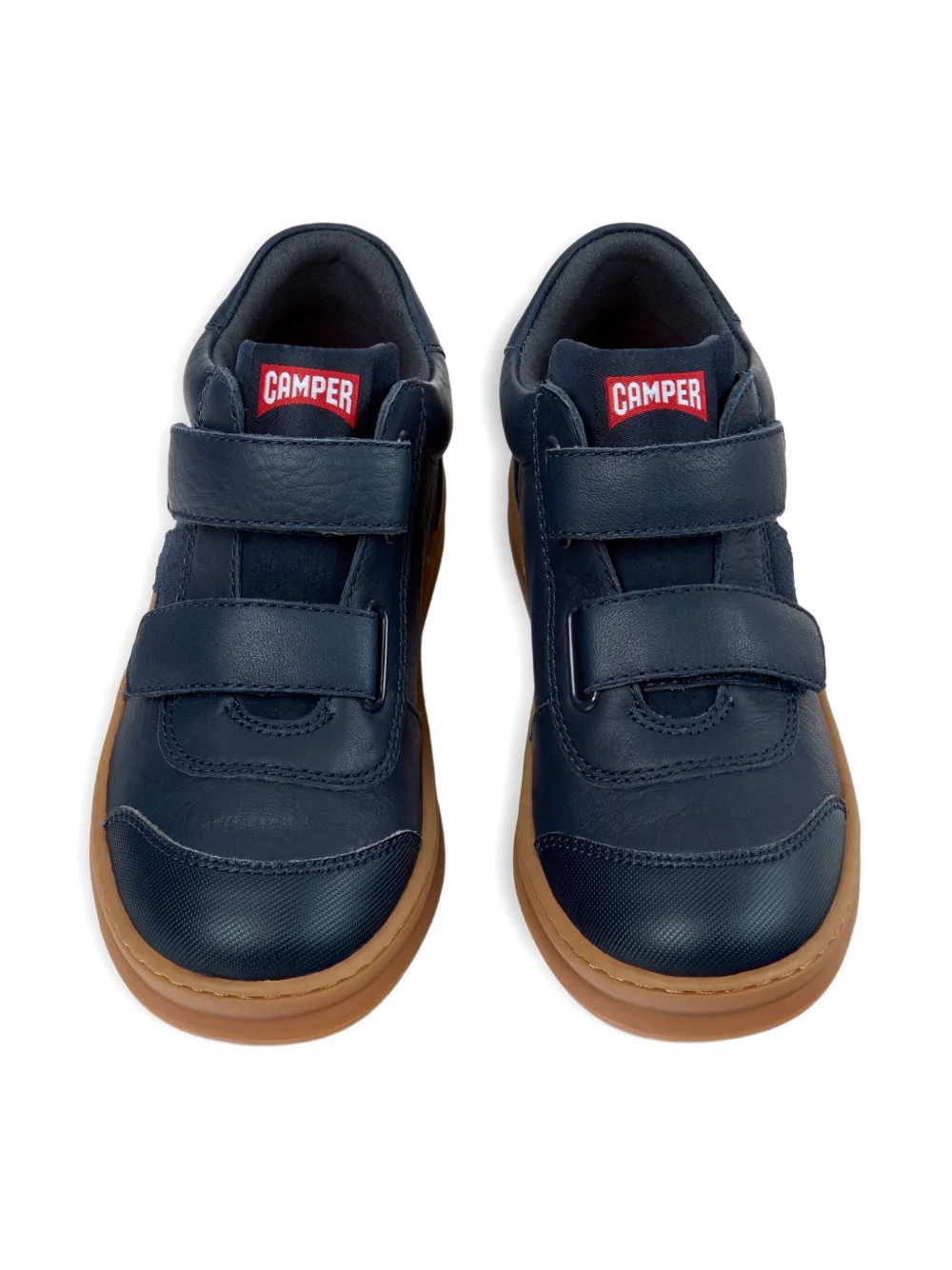Camper Kids Runner leren sneakers met dubbele bandjes Blauw