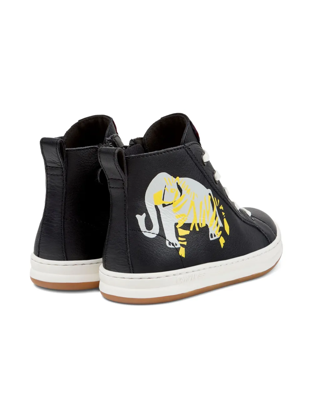 Camper Kids Sneakers met dierenprint Zwart