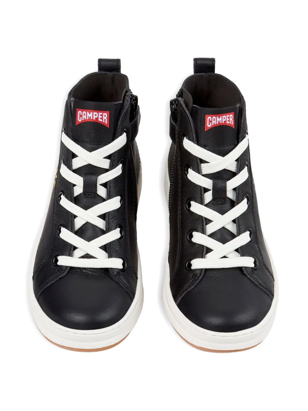 Camper Kids Sneakers met dierenprint Zwart