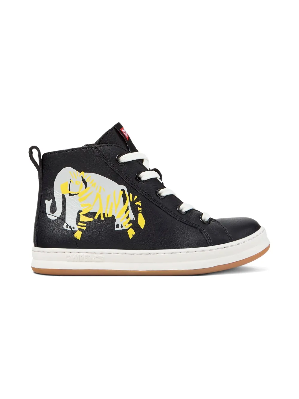 Camper Kids Sneakers met dierenprint Zwart