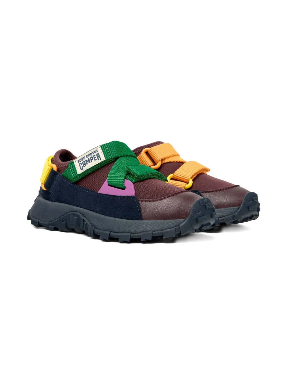 Camper Kids Drift Trail Twins hook-and-loop strap sneakers Red