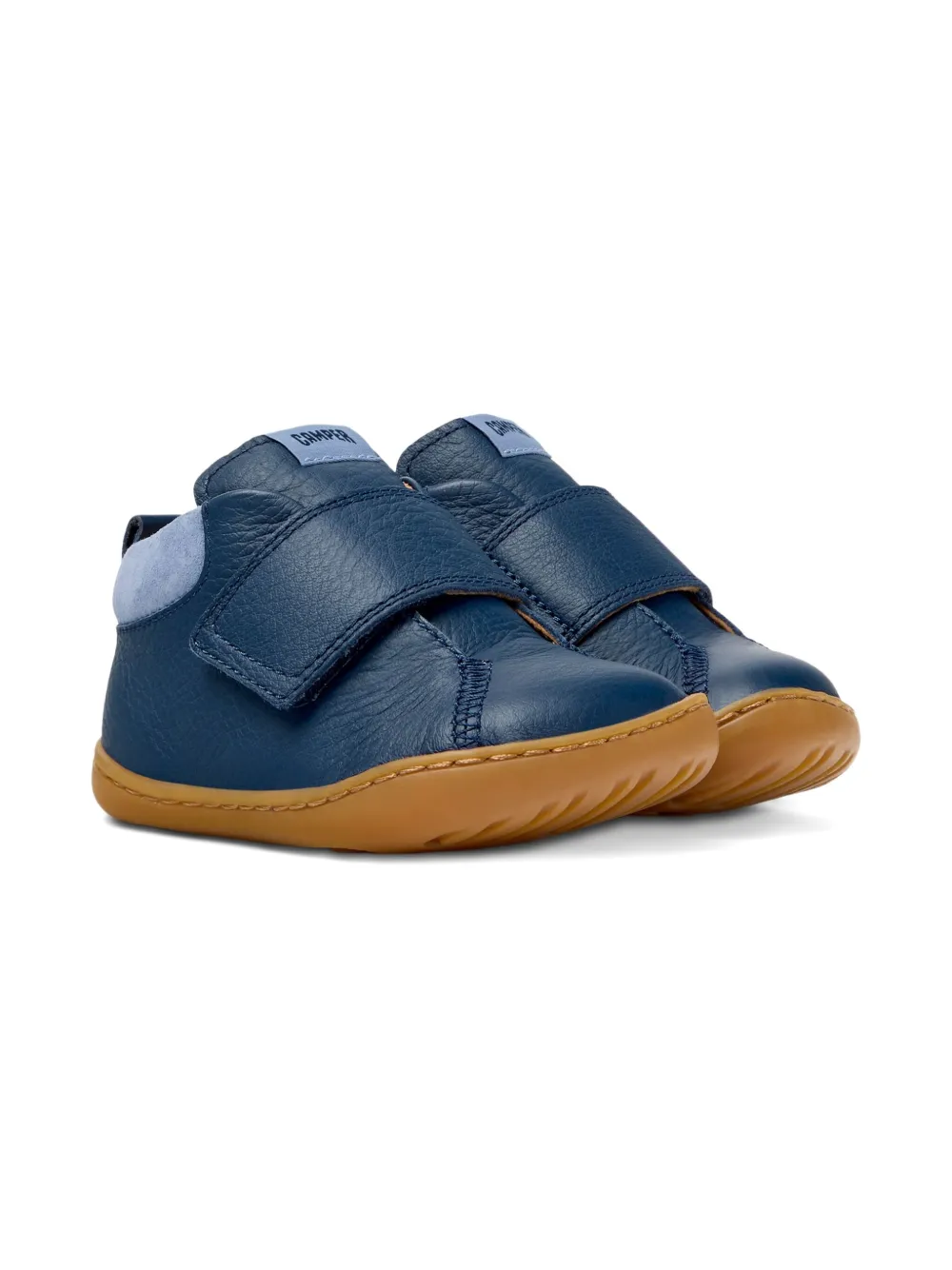 Camper Kids Leren sneakers met bandje Blauw