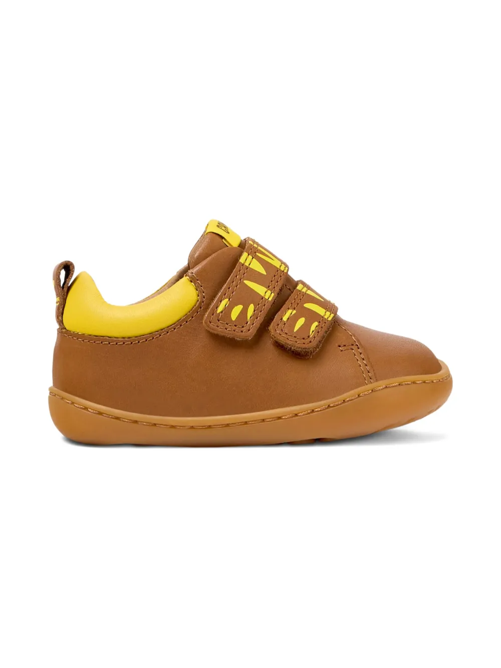 Camper Kids Leren sneakers met dubbel bandje Bruin