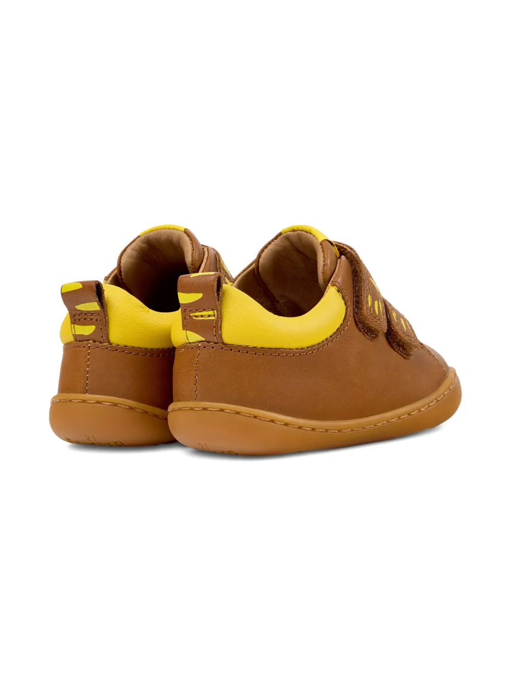 Camper Kids Leren sneakers met dubbel bandje Bruin