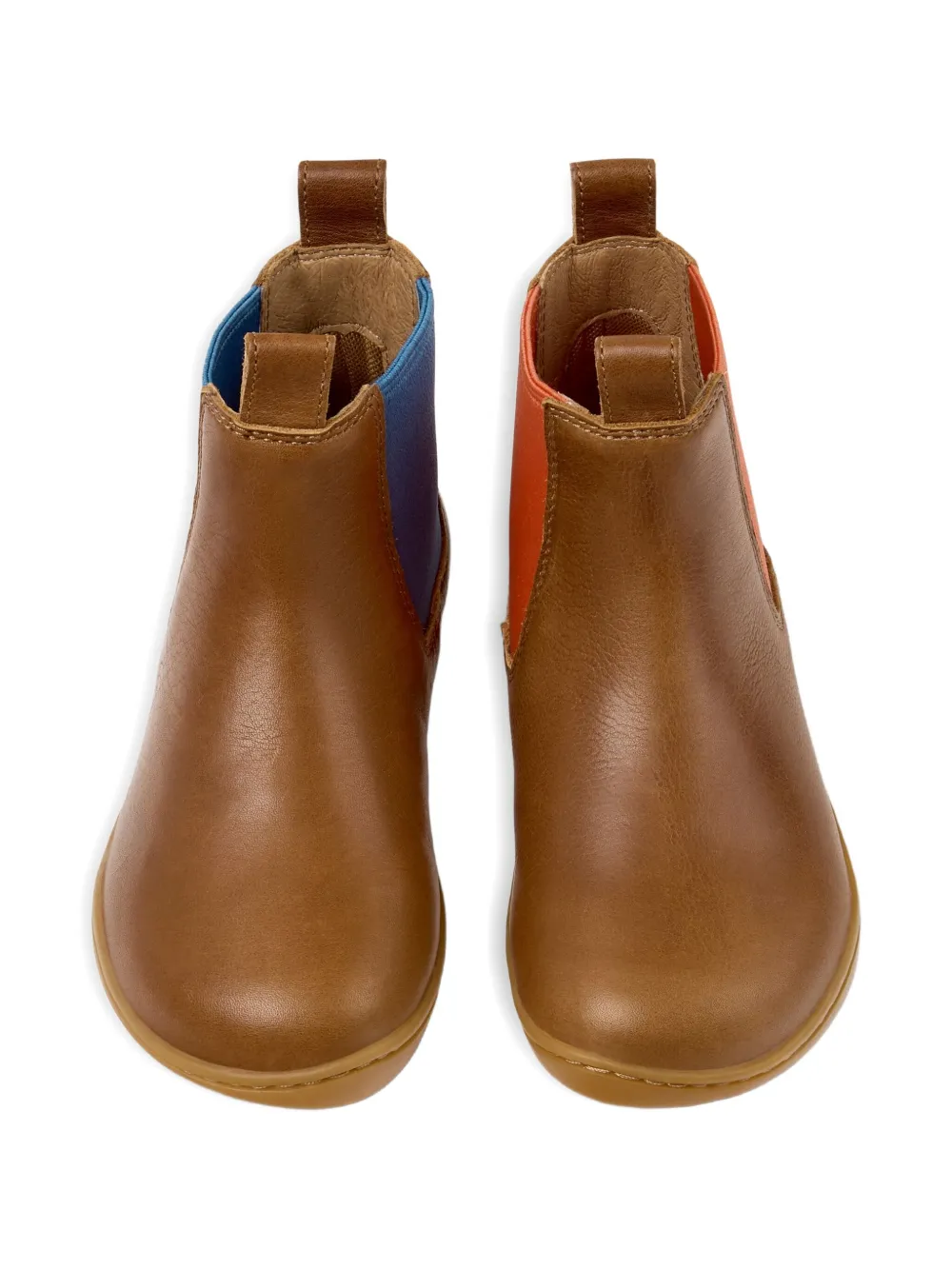 Camper Kids leather elastic-insert ankle boots Brown