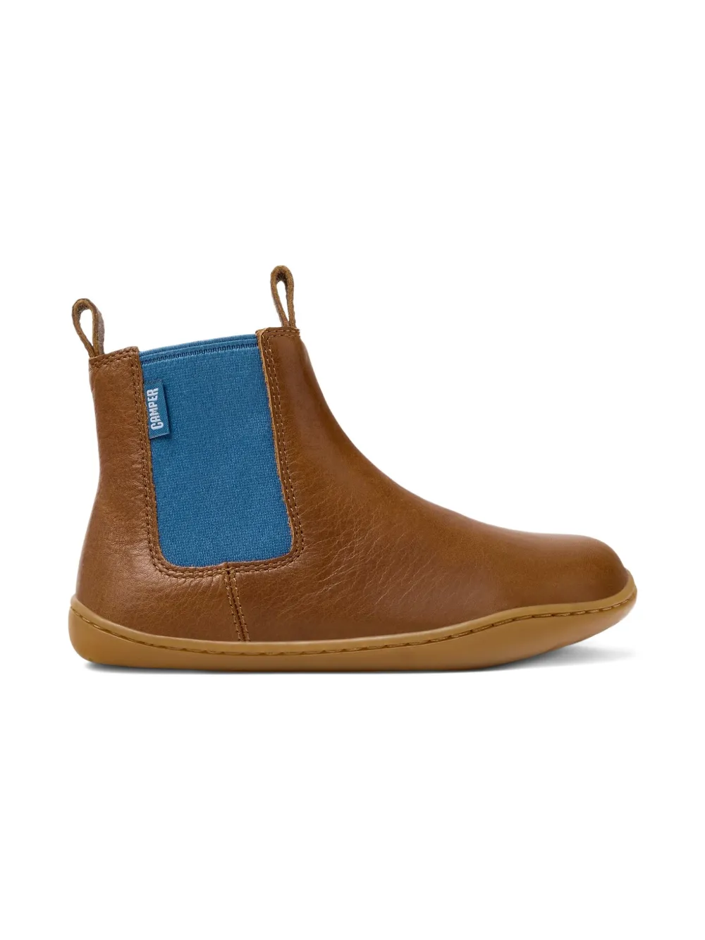 Camper Kids leather elastic-insert ankle boots Brown