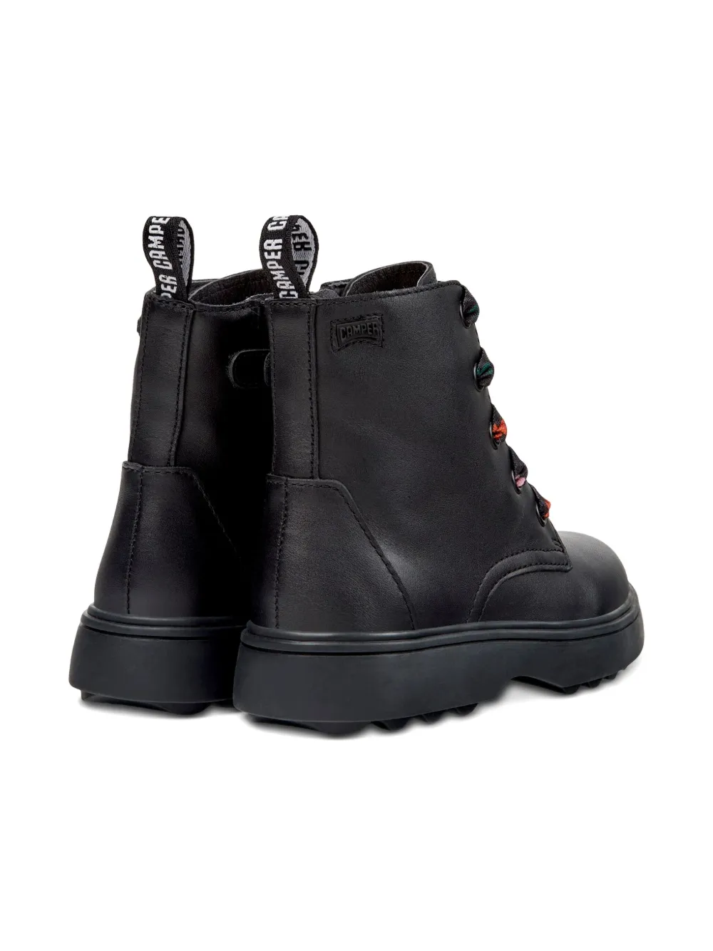 Camper Kids Norte floral-lace ankle boots Black
