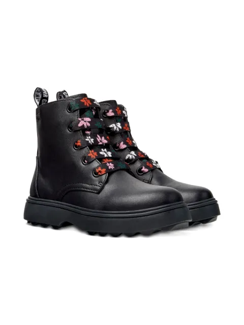 Camper Kids Norte floral-lace ankle boots