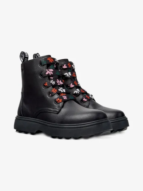 Camper Kids Norte floral-lace ankle boots