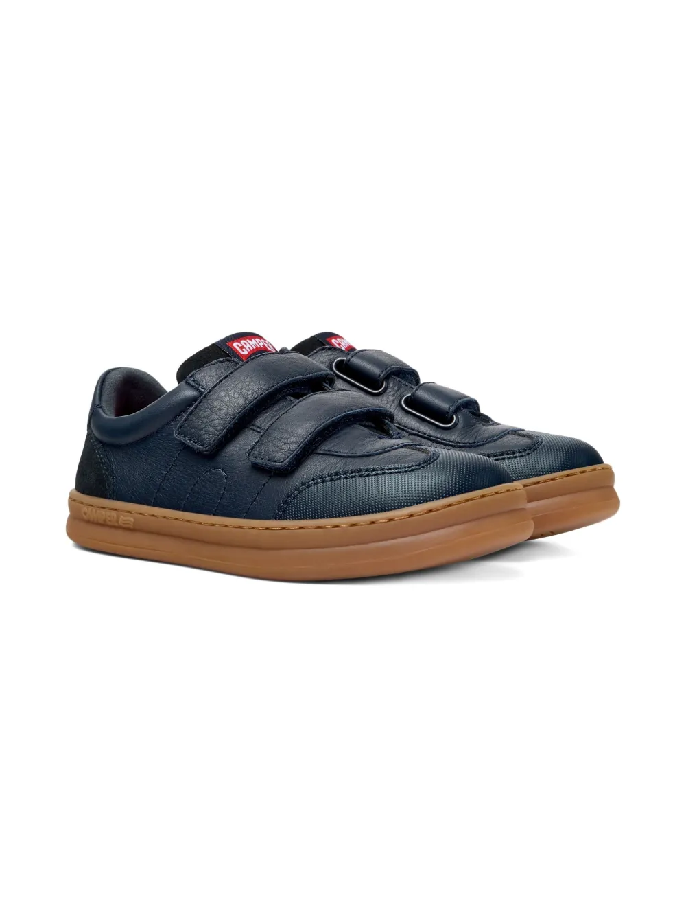 Camper Kids double-strap leather sneakers Blue