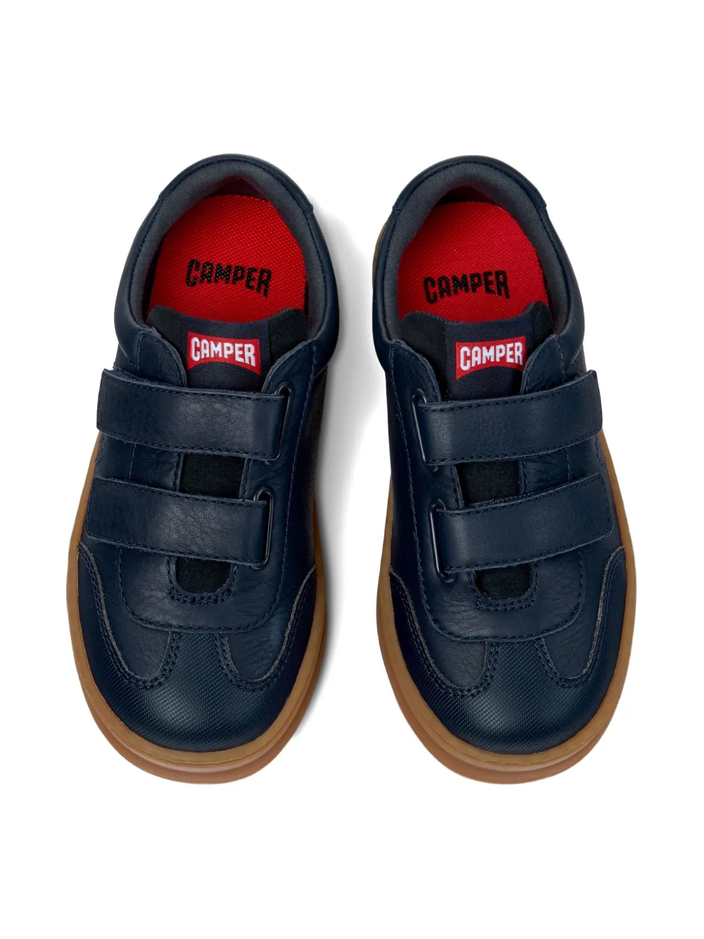 Camper Kids double-strap leather sneakers Blue