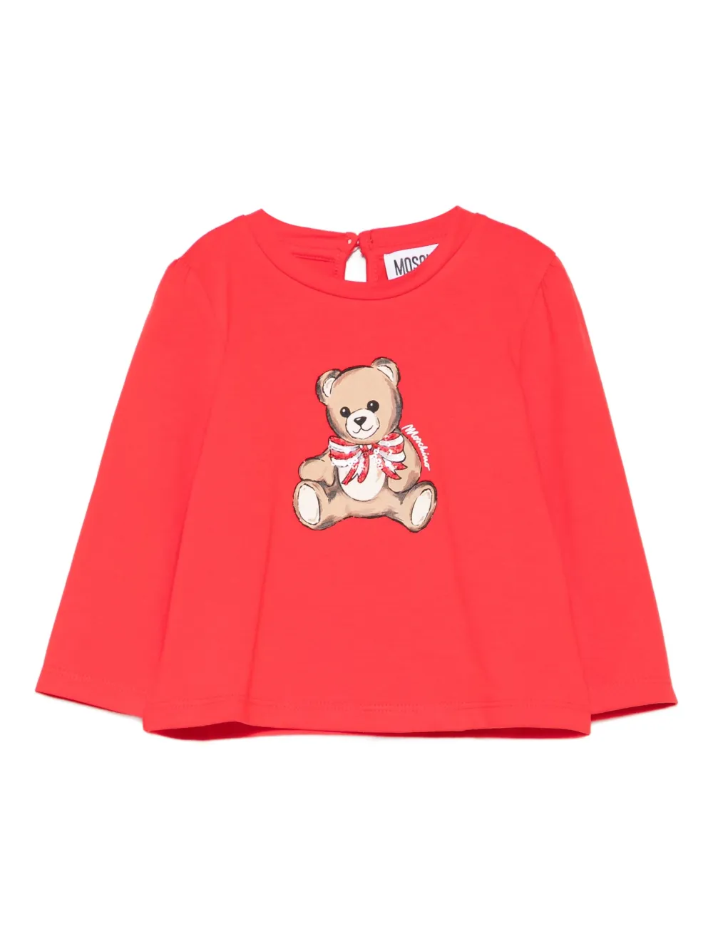 Moschino Kids Top met teddybeerprint Rood