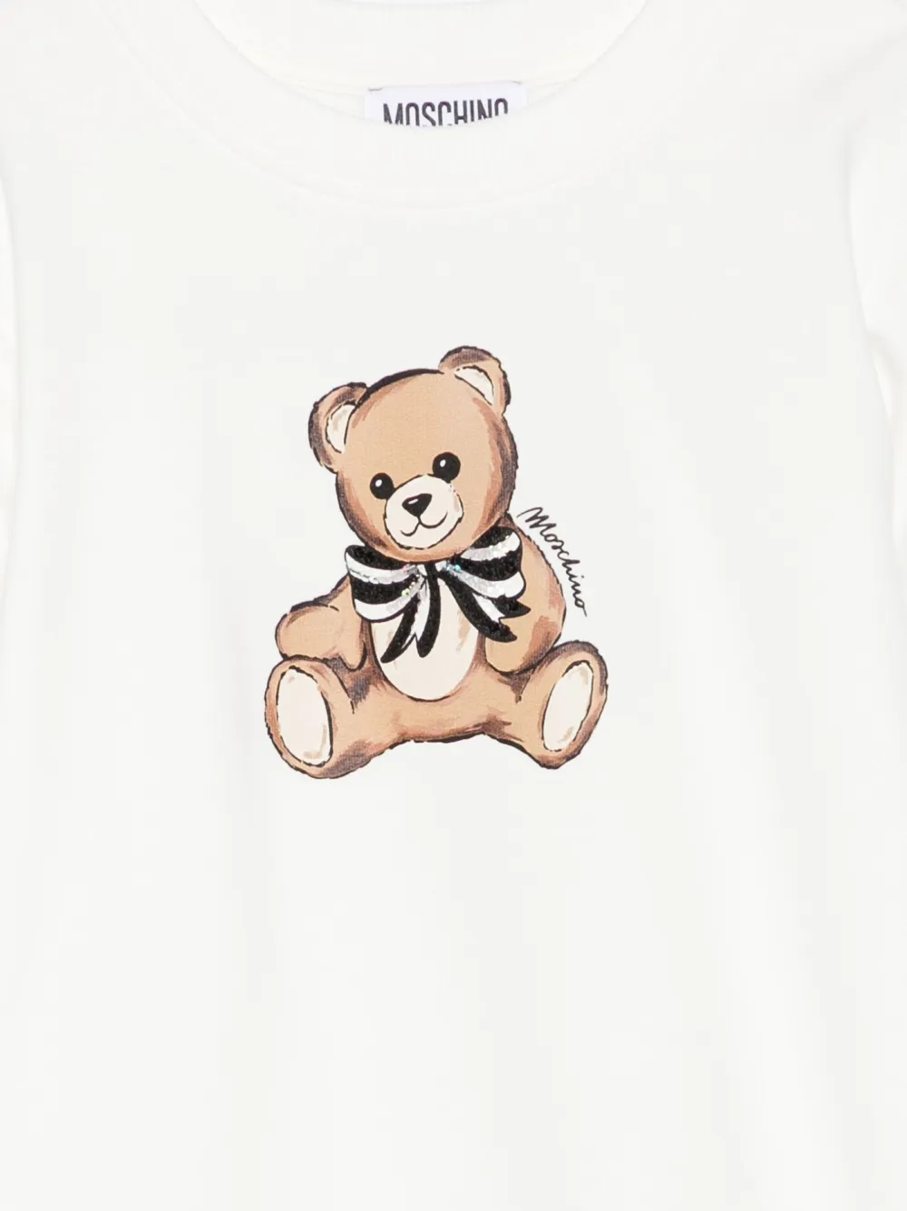 Moschino Kids Teddy Bear-print dress Wit