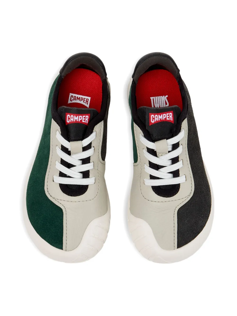 Camper Peu Path Suede Lace-up Sneakers In Green