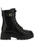 Michael Michael Kors buckle-strap lace-up combat boots - Black