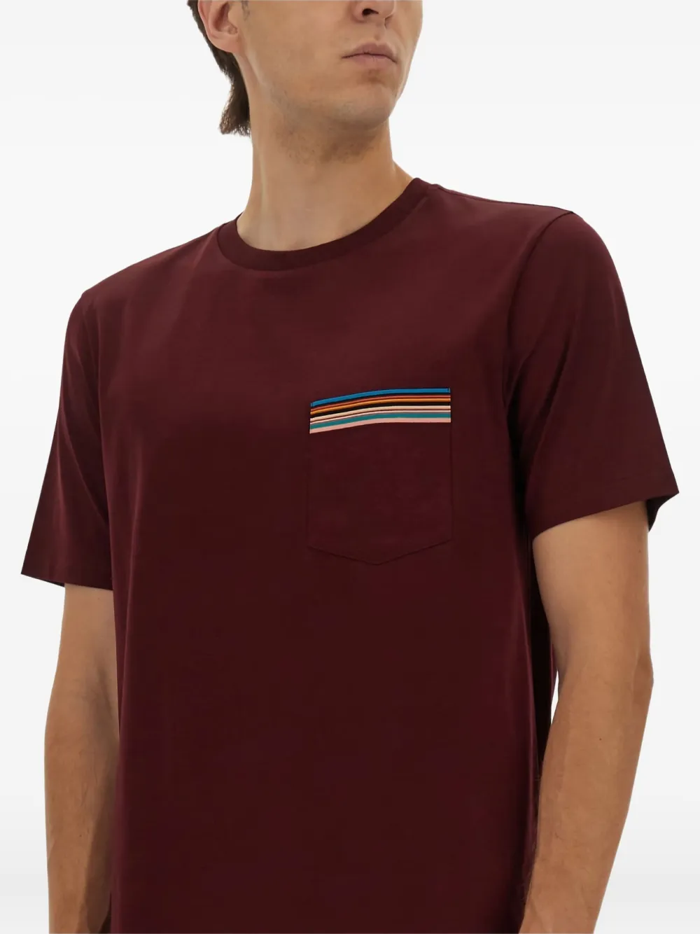Paul Smith T-shirt met kenmerkende streep Rood