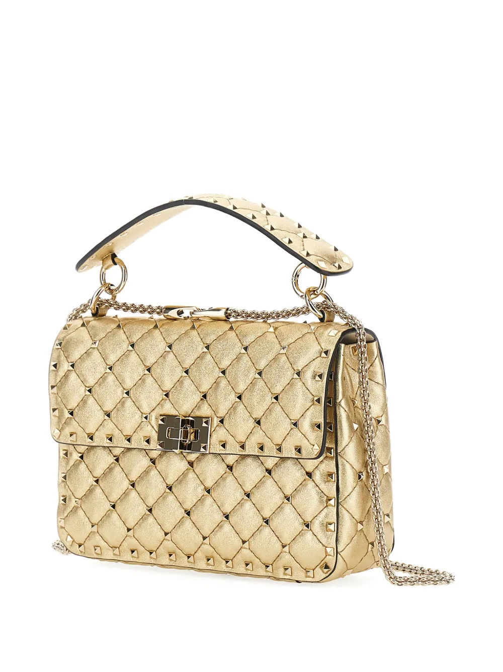 Valentino Garavani Rockstud Spike medium schoudertas Beige