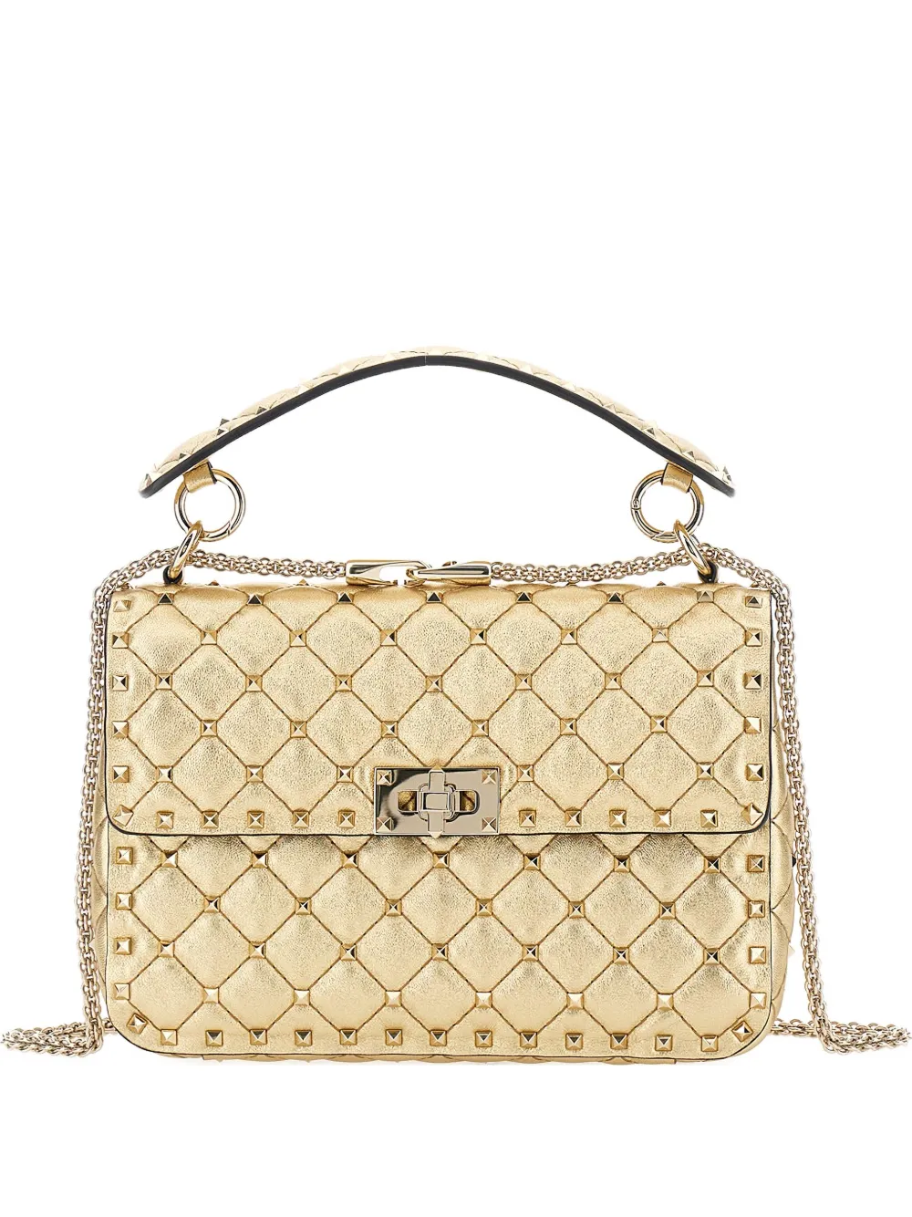 Valentino Garavani medium Rockstud Spike shoulder bag - ニュートラル Valentino Garavani medium Rockstud Spike shoulder bag - ニュートラル