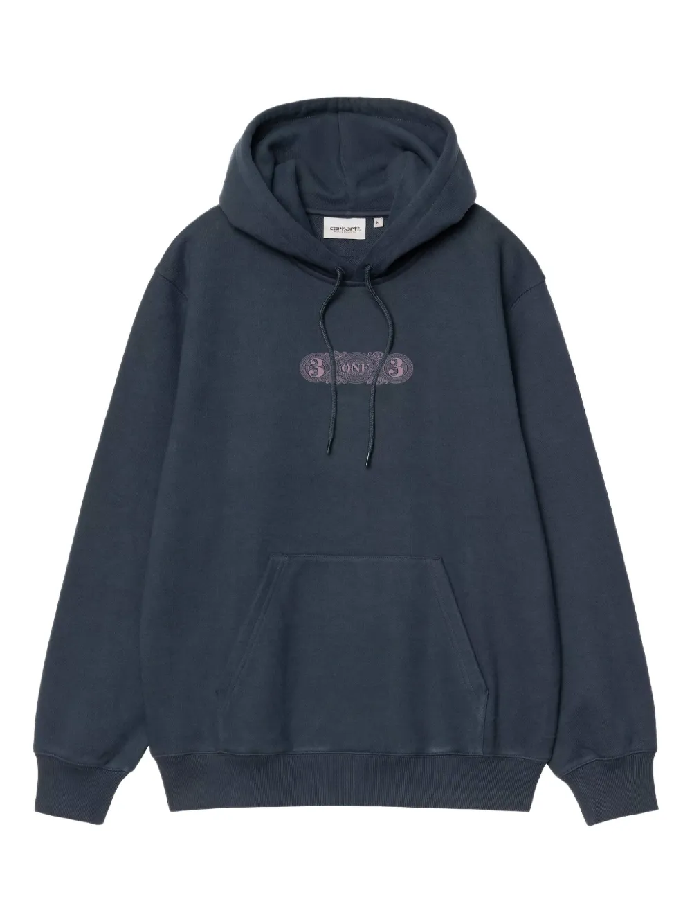 Carhartt WIP 3 One 3 graphic-print hoodie | Blue | Image 1