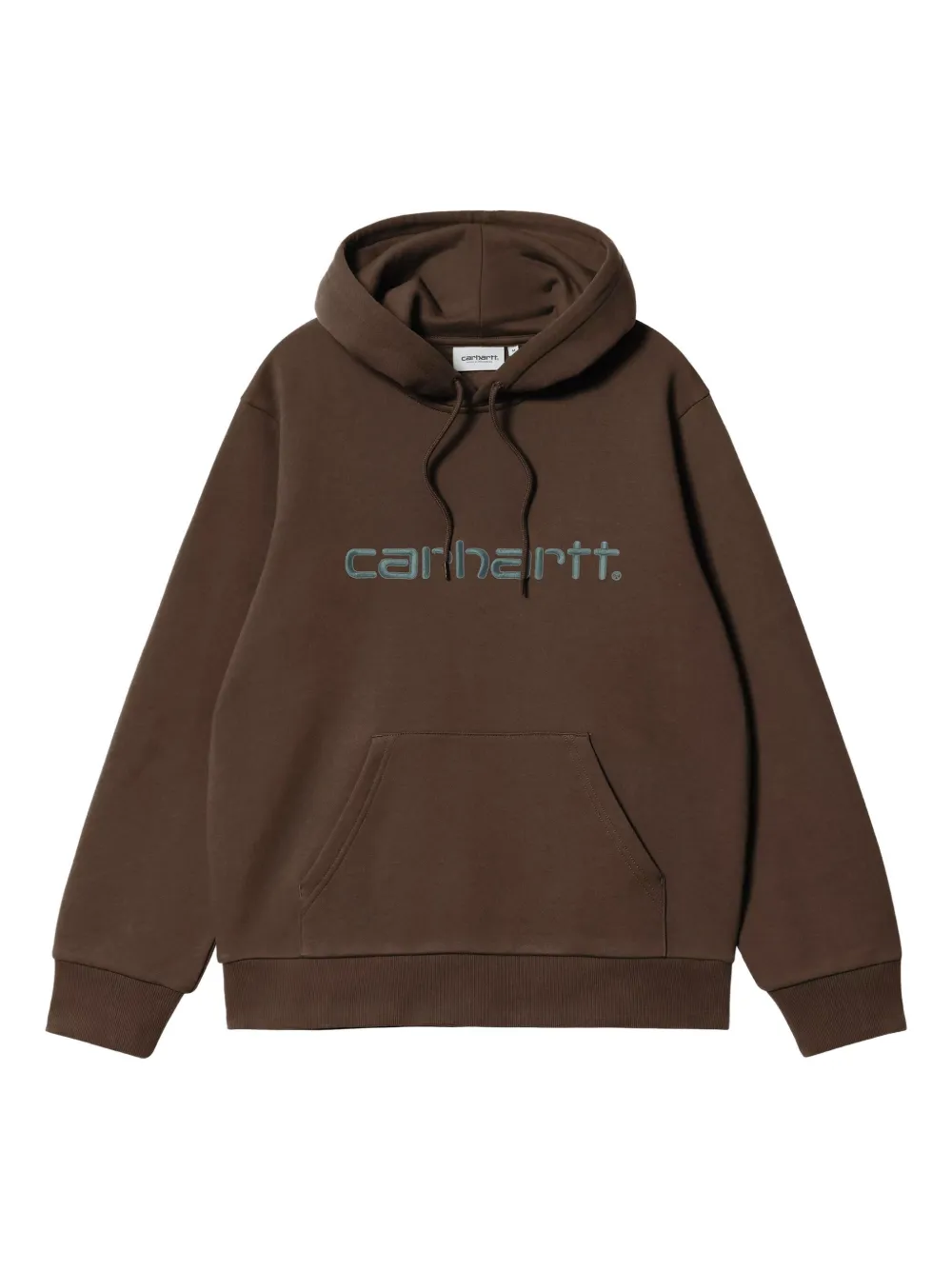 Carhartt WIP logo-embroidered hoodie | Brown | Image 1