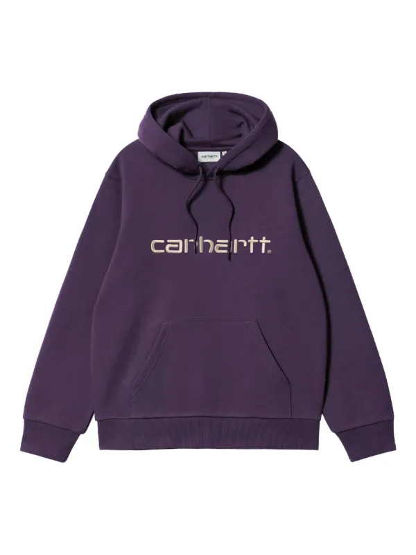 Carhartt フード付きジャケット パープル Carhartt WIP ロゴ パーカー | パープル | FARFETCH JP
