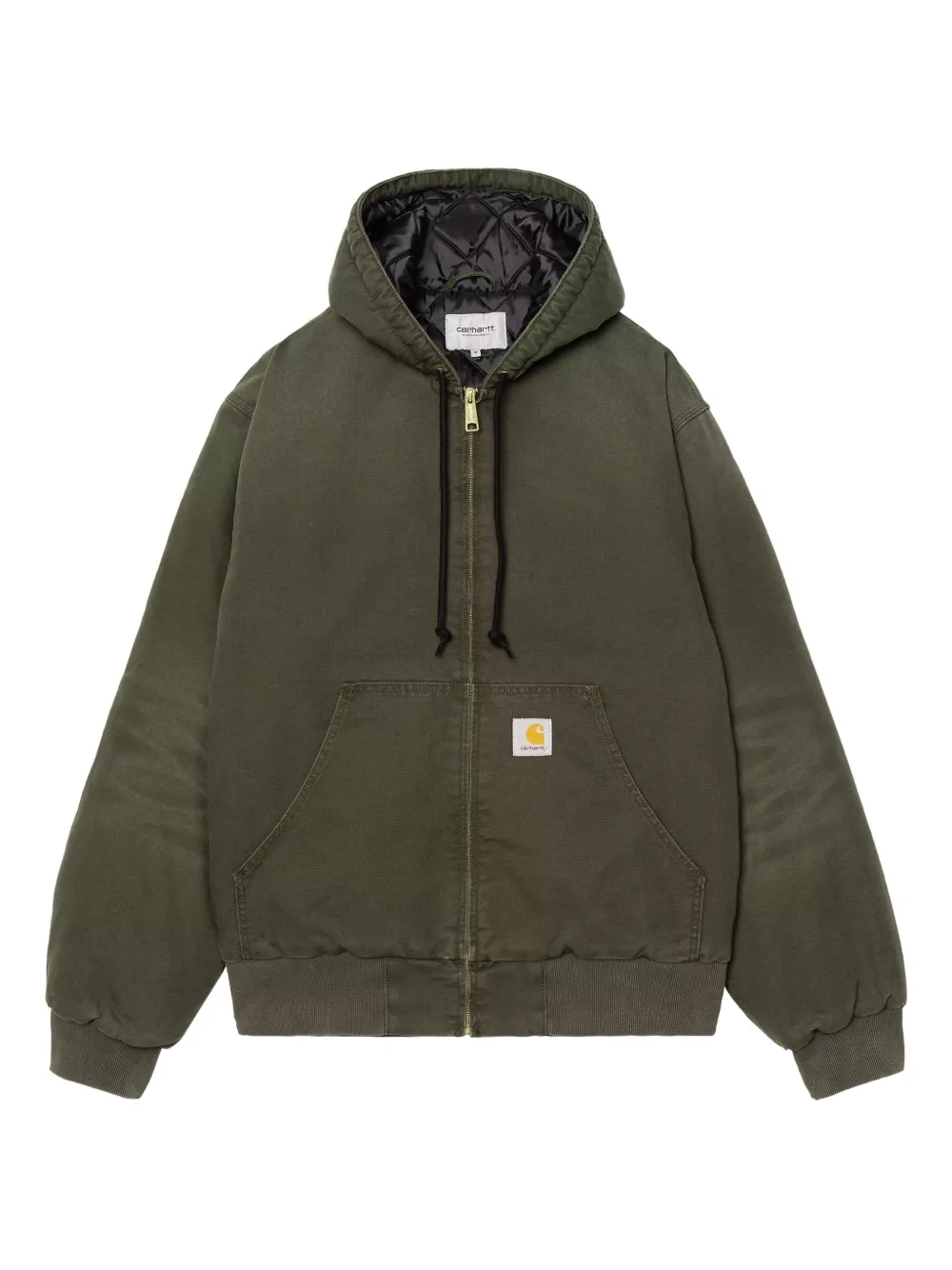 Carhartt WIP hooded zip-up jacket | Green | Image 1