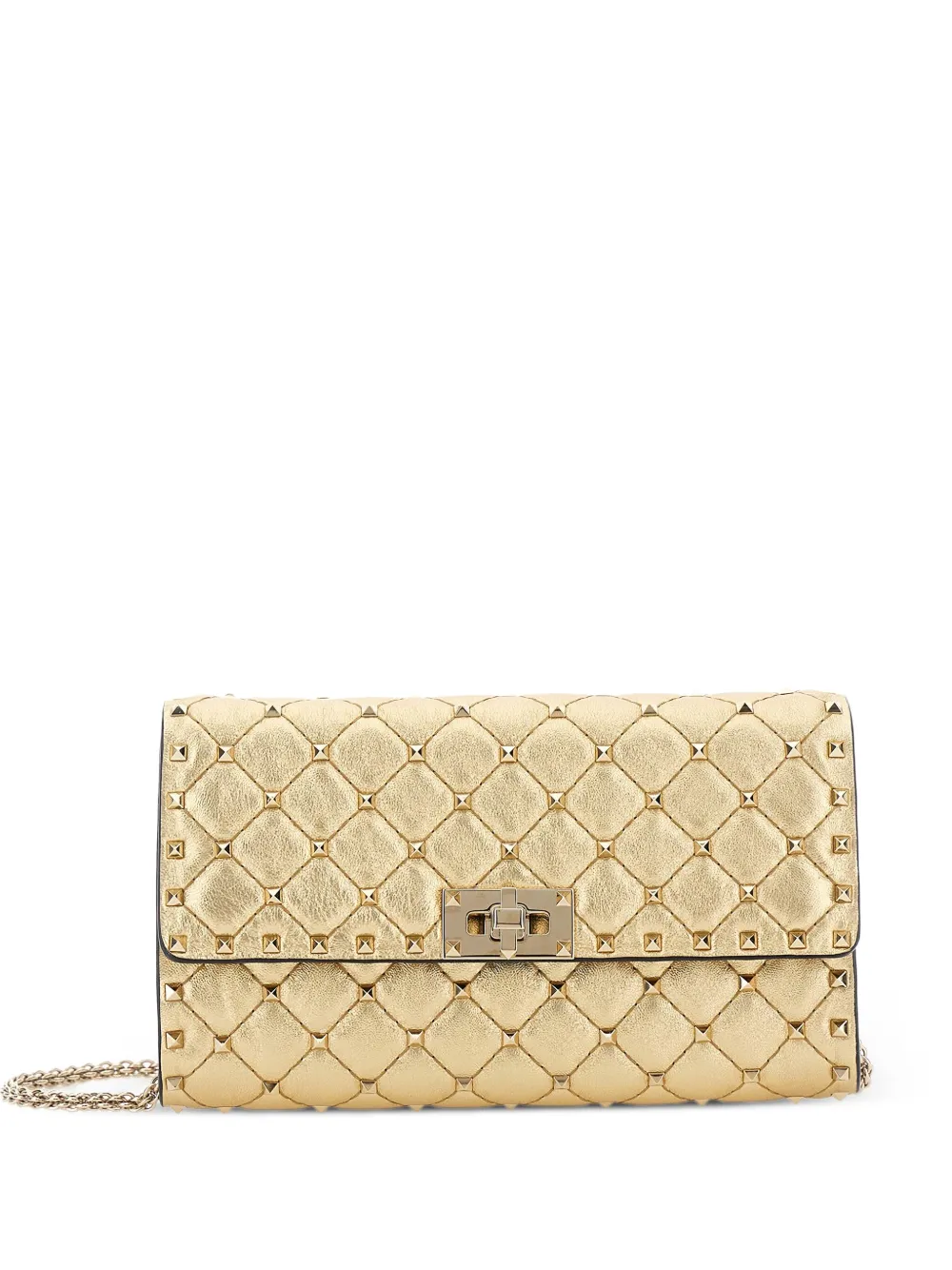 Valentino Garavani Rockstud Spike clutch bag - ニュートラル Valentino Garavani Rockstud Spike clutch bag - ニュートラル