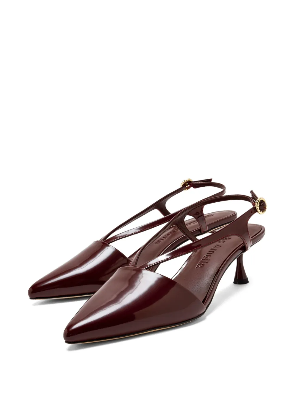 Studio Amelia 50mm Vinnie slingback cut-out pumps Red