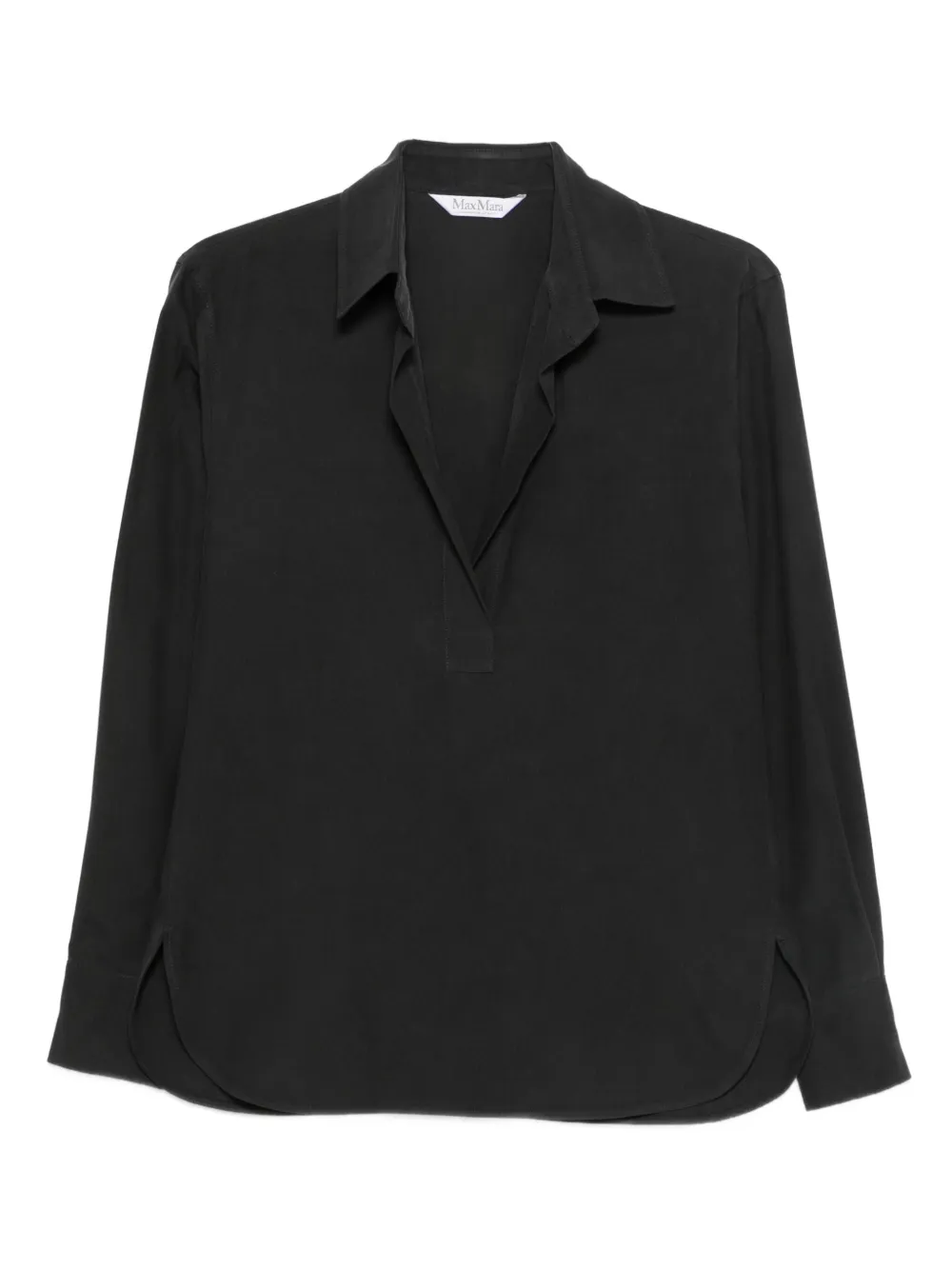 Max Mara chemise à col cranté | noir | Image 1