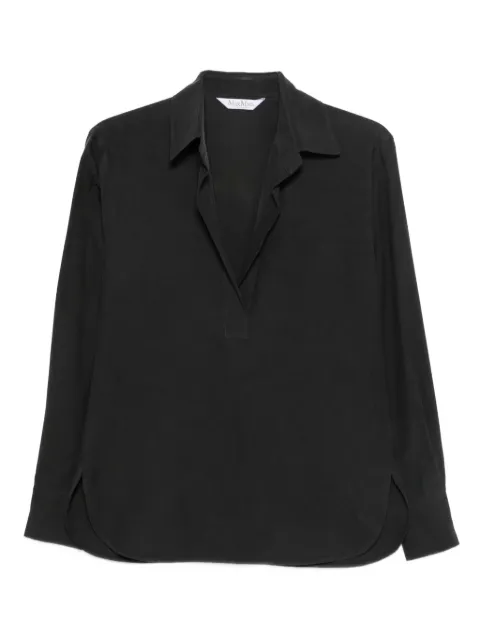 Max Mara camisa con solapa de muesca
