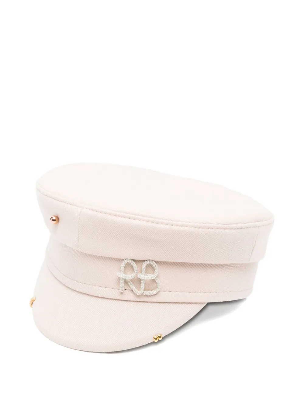 Ruslan Baginskiy pierced baker-boy cap Beige